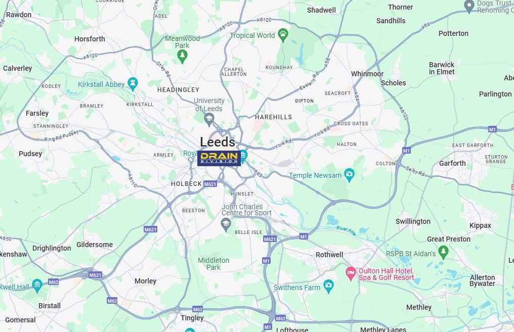 Leeds Drain Clearance Areas