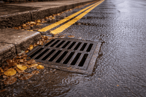 A UK Storm Drain on a public road